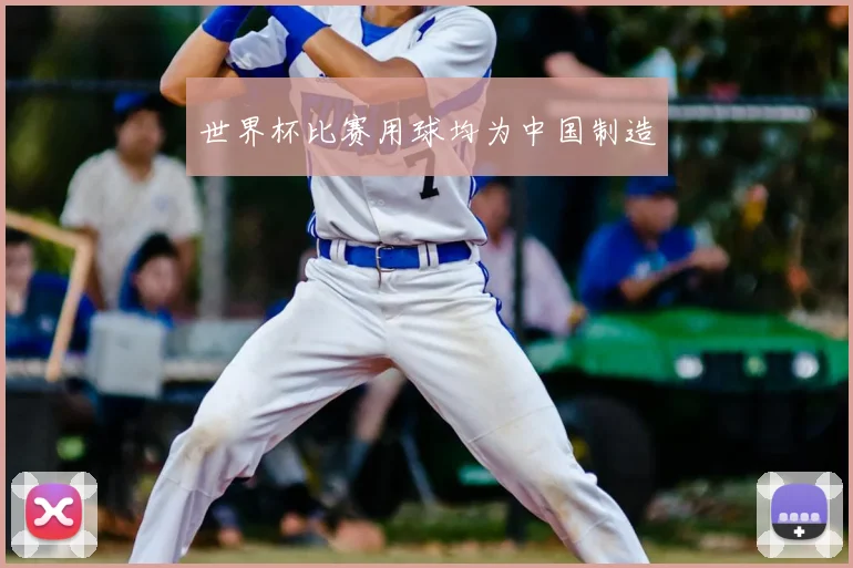 世界杯比赛用球均为中国制造